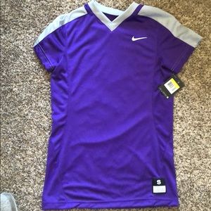 NWT men’s and women’s purple/gray Nike jersey